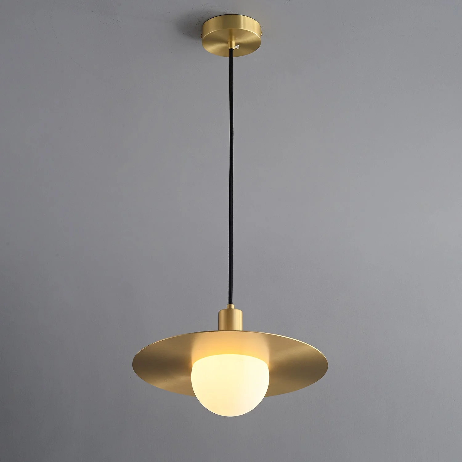 Orionis Premium Nordic Art Brass Glass Pendant Lamp - Image 13