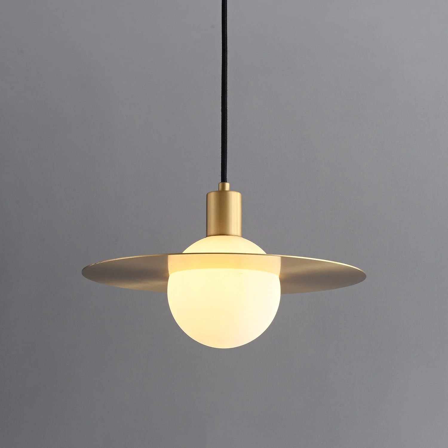Orionis Premium Nordic Art Brass Glass Pendant Lamp - Image 6