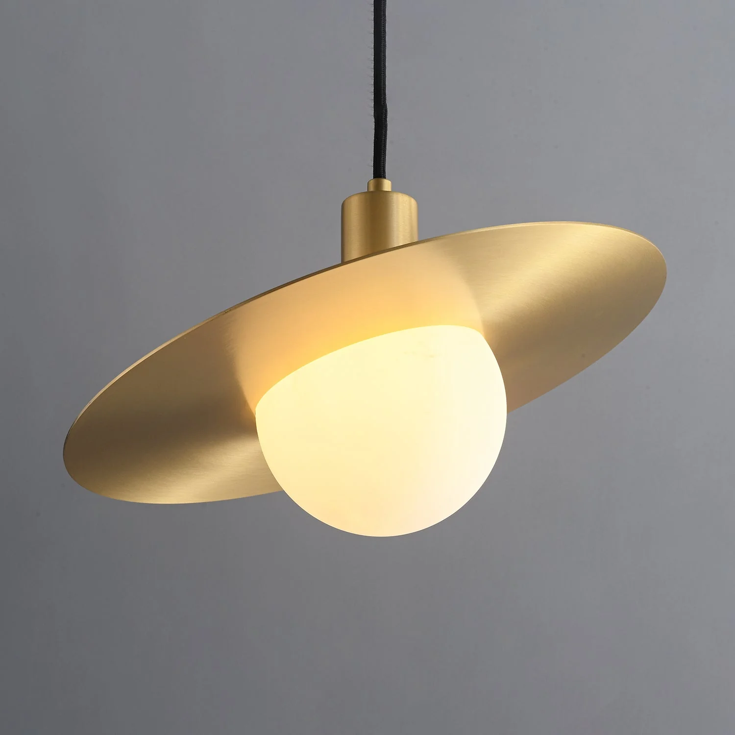 Orionis Premium Nordic Art Brass Glass Pendant Lamp - Image 7