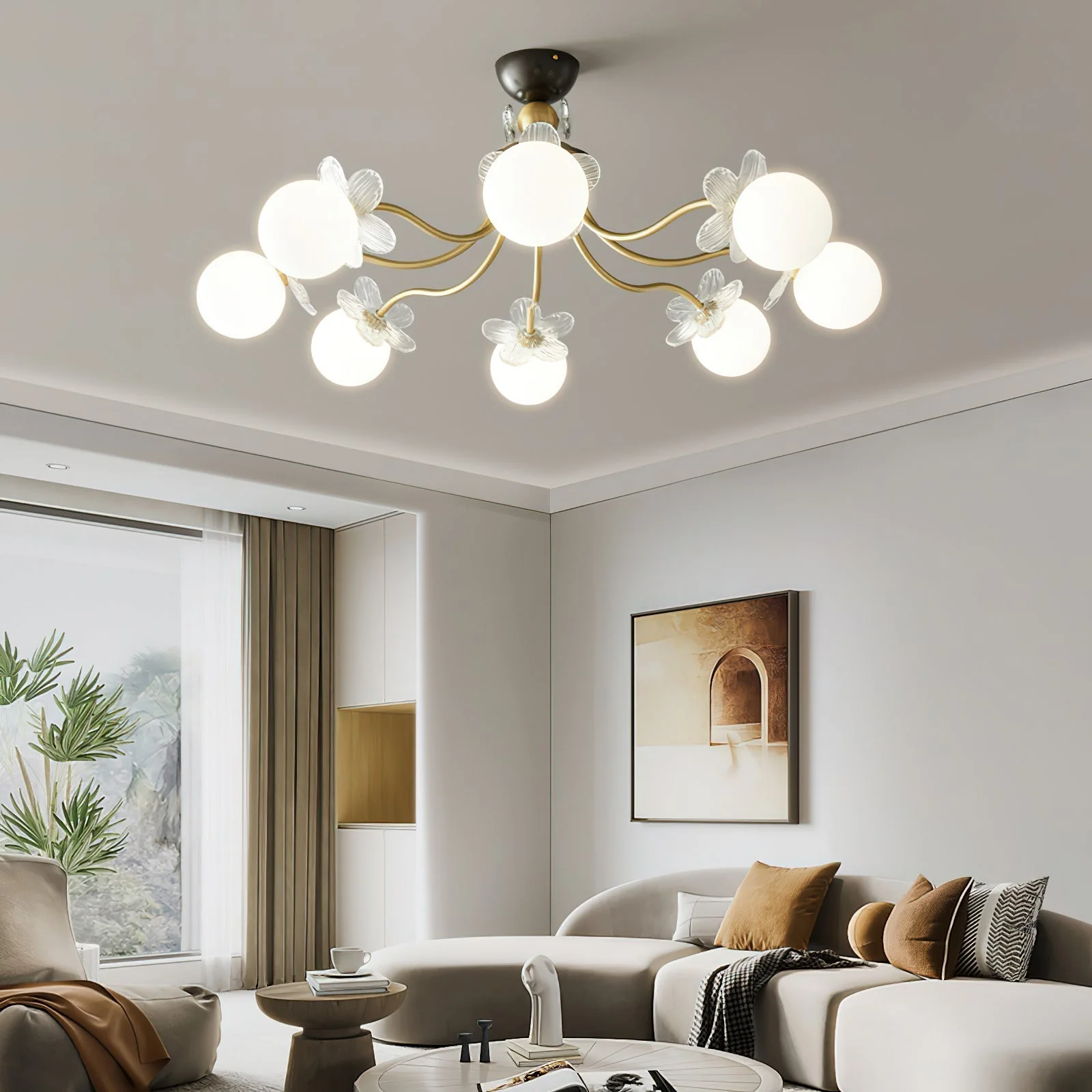 Orlaeila Art Blossom Flower Glass Chandelier - Image 4