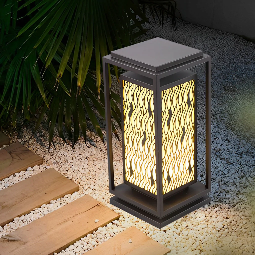 Orlena Vintage Landscape Marble Outdoor Pathway Lawn Lamp
