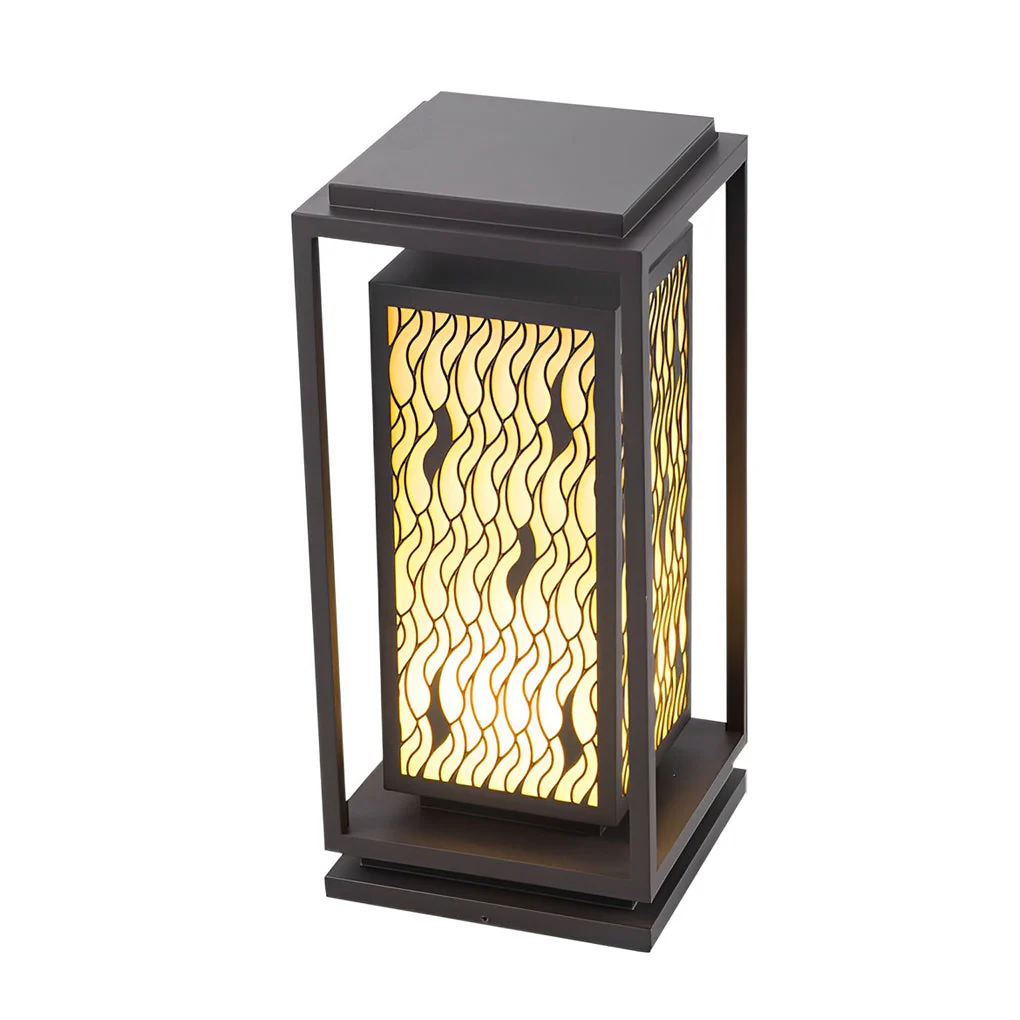 Orlena Vintage Landscape Marble Outdoor Pathway Lawn Lamp - Image 5