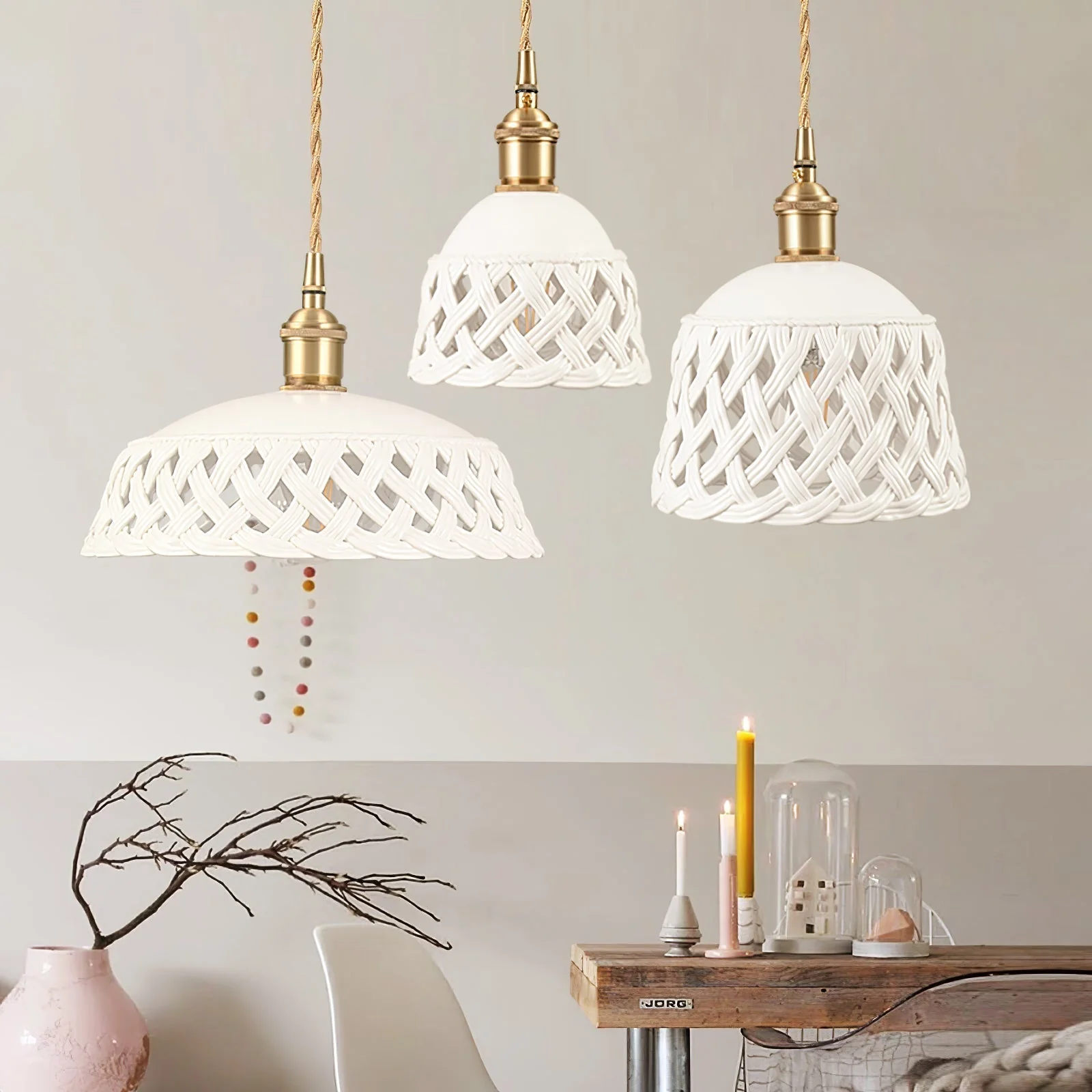 Orlenis Ceramic Cozy Pendant Lamp - Image 4