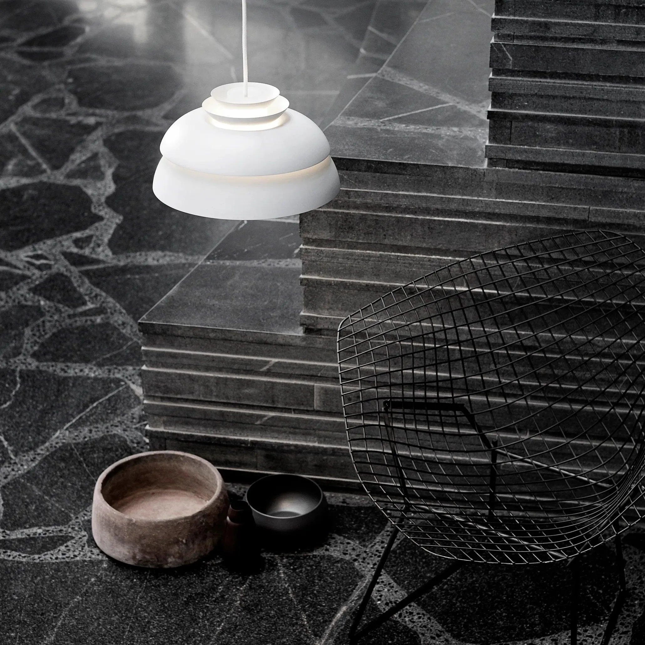 Orlenna White Scandinavian Pendant Lamp - Image 12
