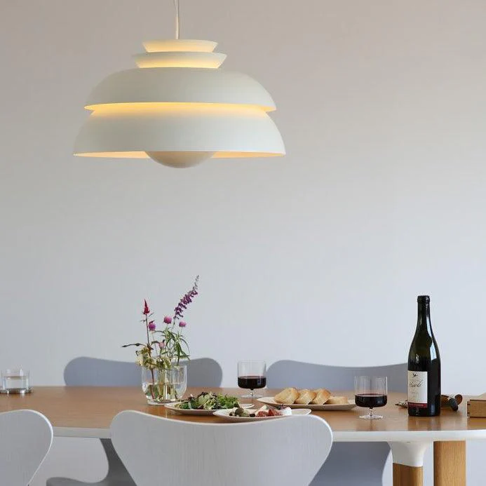 Orlenna White Scandinavian Pendant Lamp - Image 16