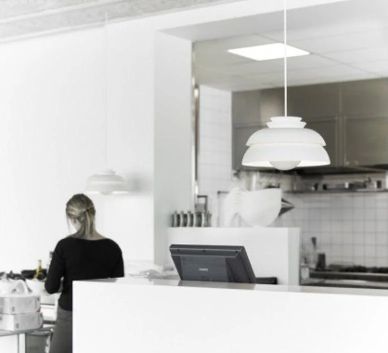 Orlenna White Scandinavian Pendant Lamp - Image 2