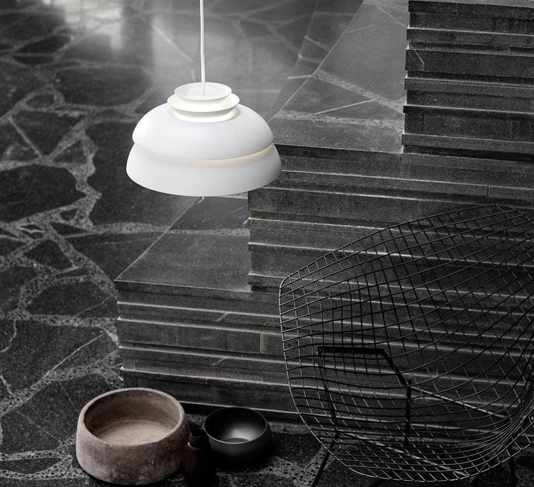 Orlenna White Scandinavian Pendant Lamp - Image 3