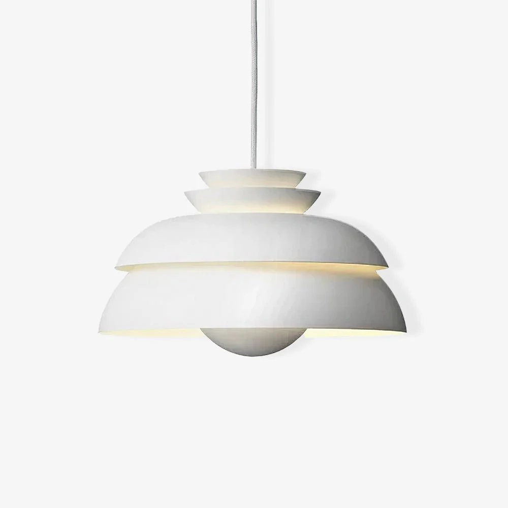 Orlenna White Scandinavian Pendant Lamp - Image 30