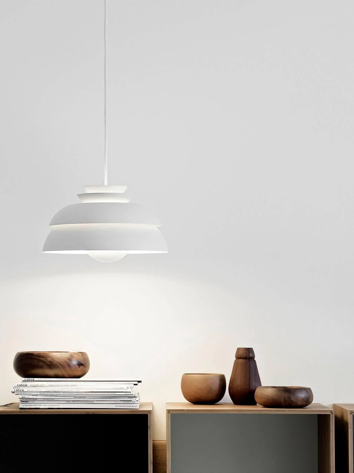 Orlenna White Scandinavian Pendant Lamp - Image 34