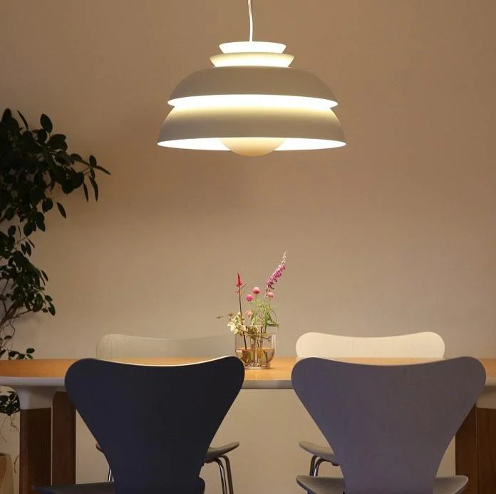 Orlenna White Scandinavian Pendant Lamp - Image 4