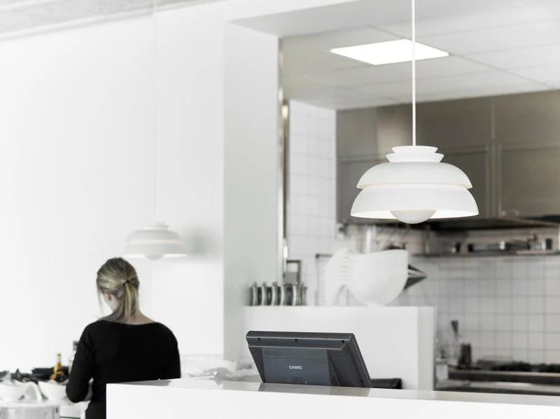 Orlenna White Scandinavian Pendant Lamp - Image 8