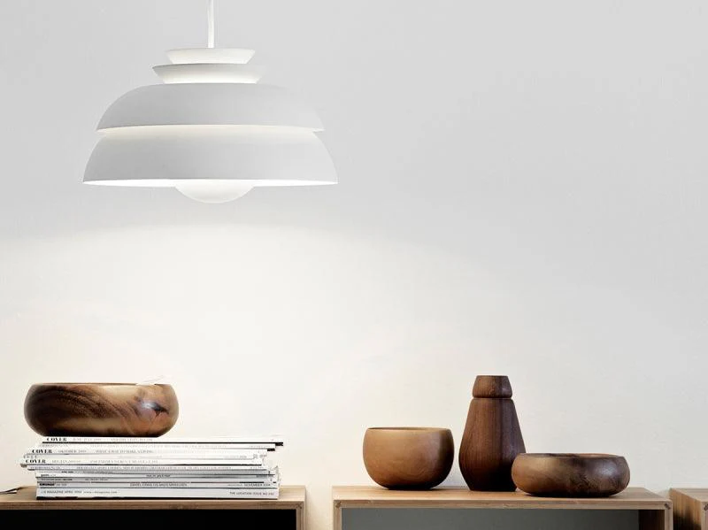 Orlenna White Scandinavian Pendant Lamp - Image 9