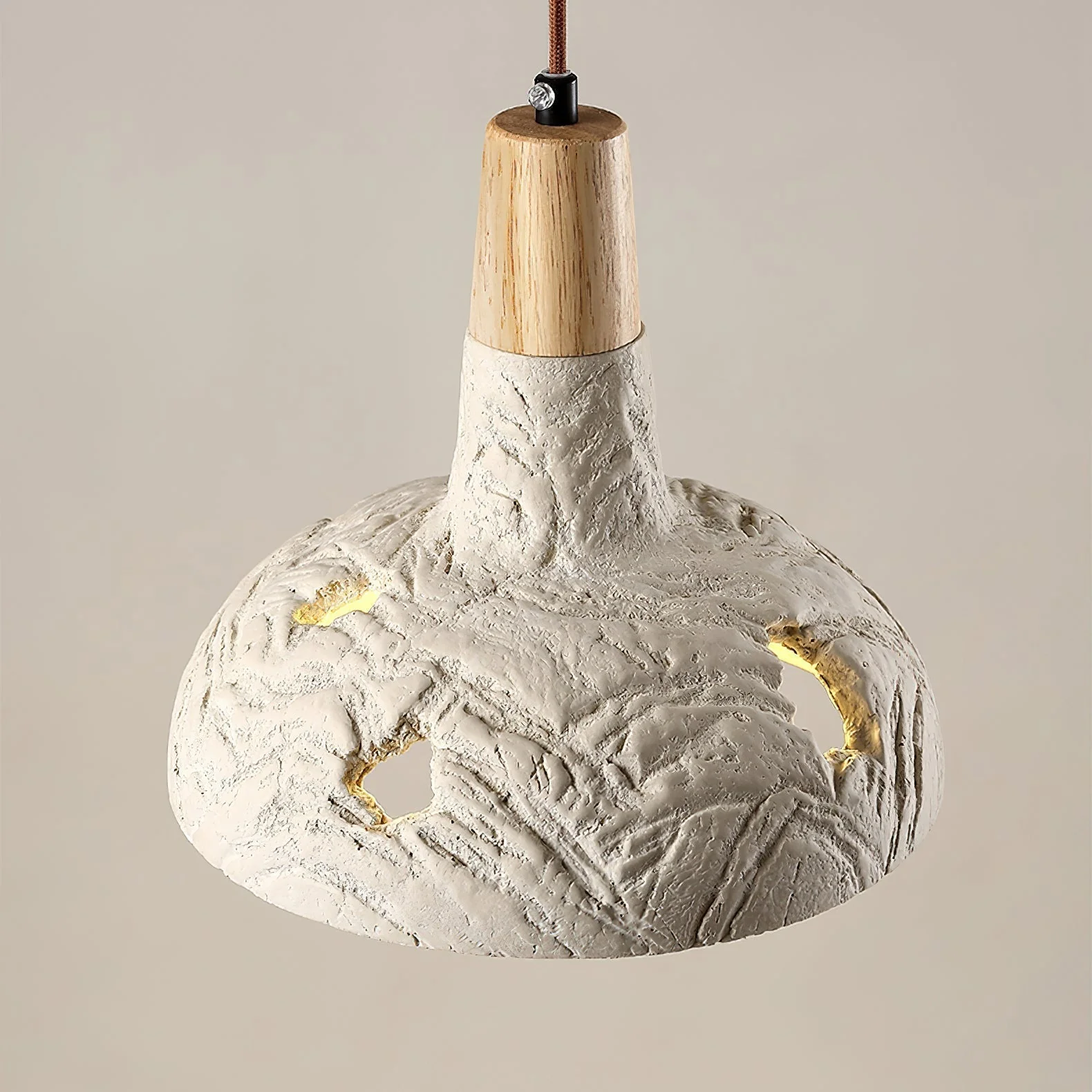 Ormarion Nordic Art Carve Cement Pendant Lamp - Image 9