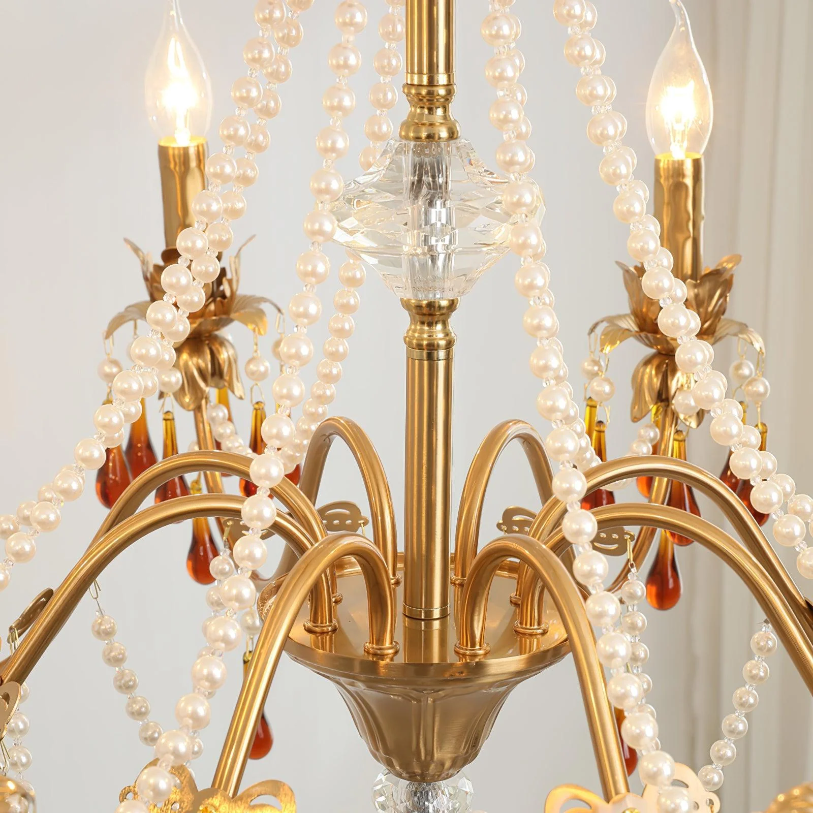 Ormirara Postmodern Luxury Amber Crystal Chandelier - Image 2