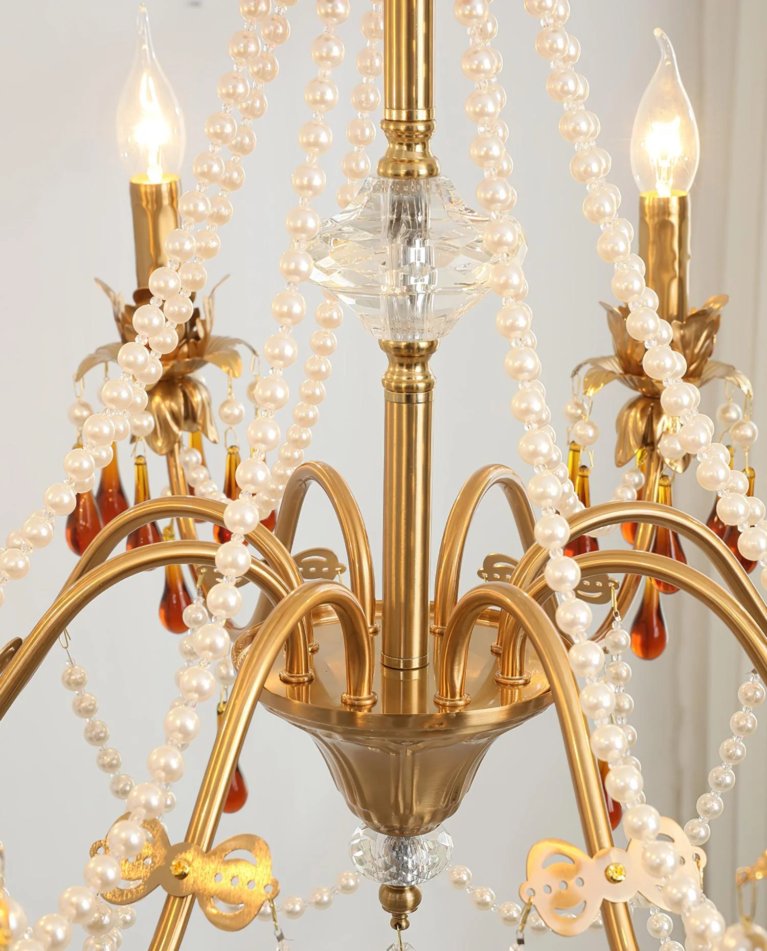 Ormirara Postmodern Luxury Amber Crystal Chandelier - Image 21