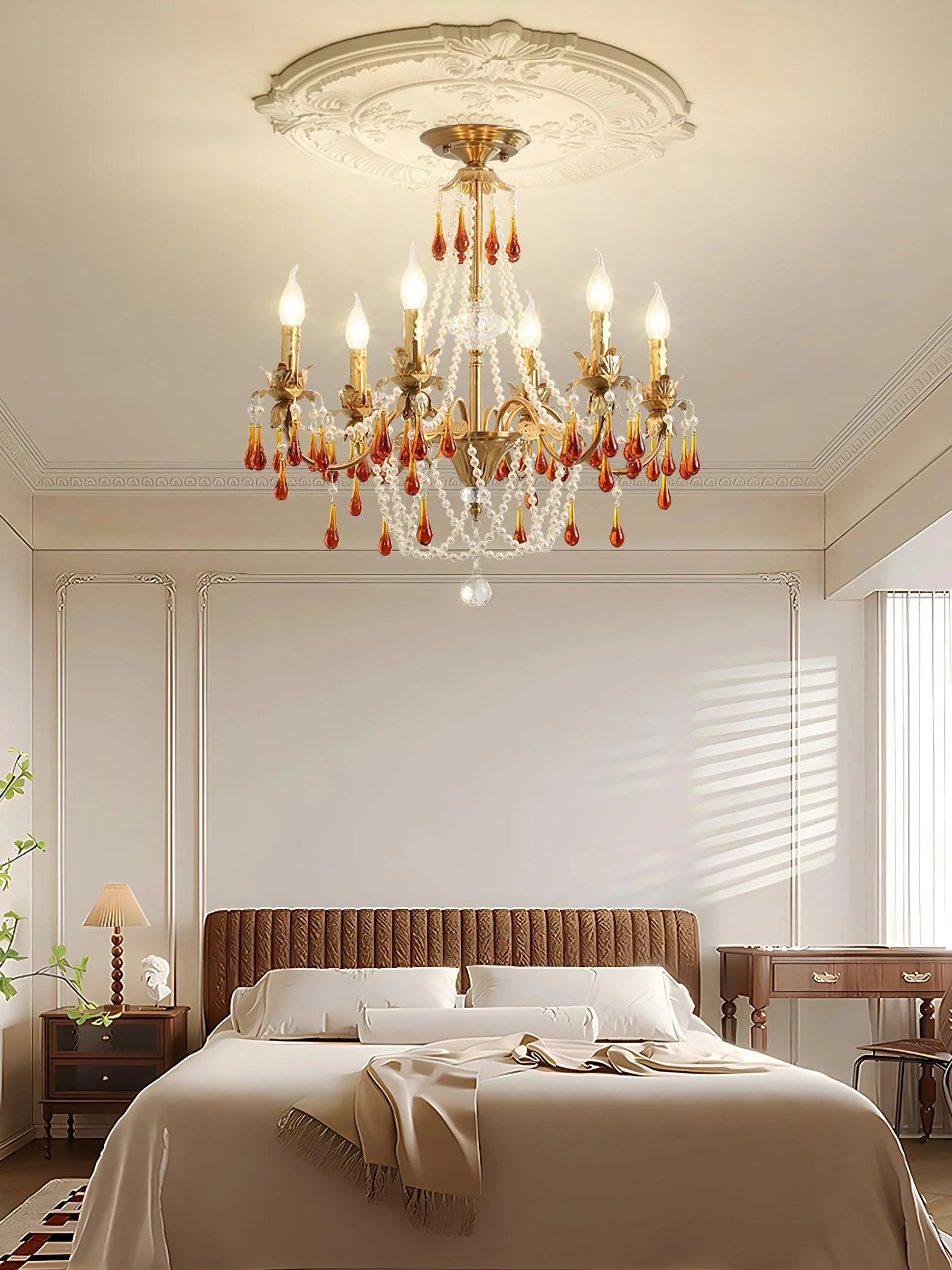 Ormirara Postmodern Luxury Amber Crystal Chandelier - Image 55