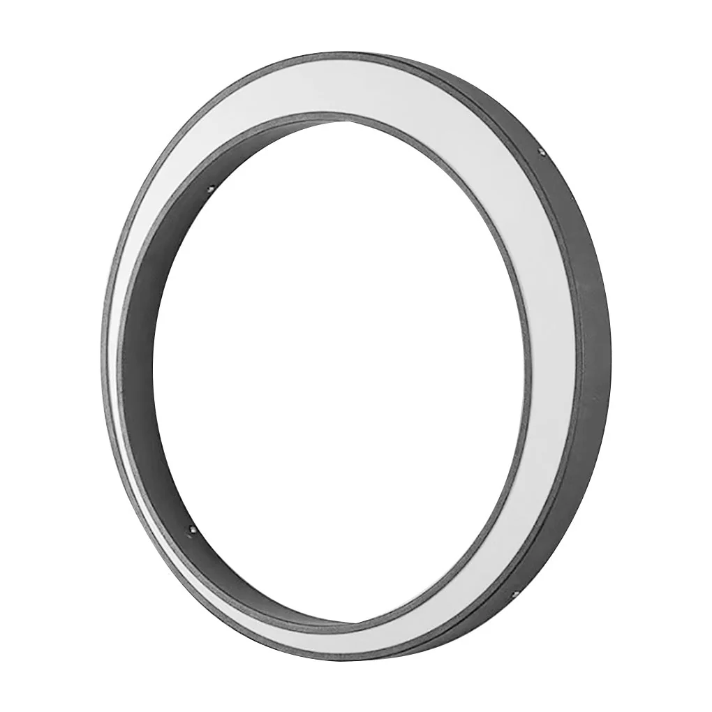 Oron Circular Moon Modern Steel Outdoor Wall Lights - Image 6