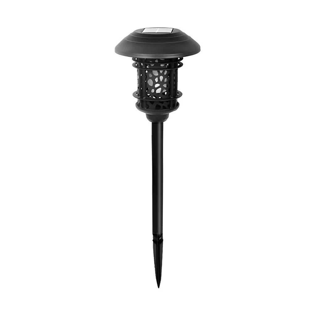 Orson Hollow LED Flame Modern Solar Lawn Lights - Image 7
