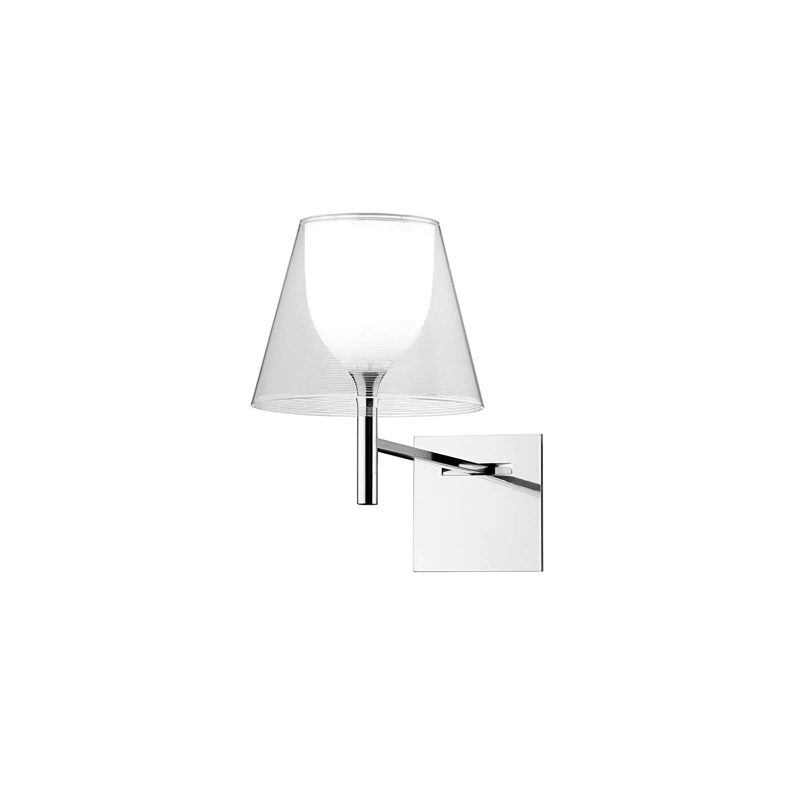 Orsore Chrome Prism Fabric Wall Lamp - Image 15
