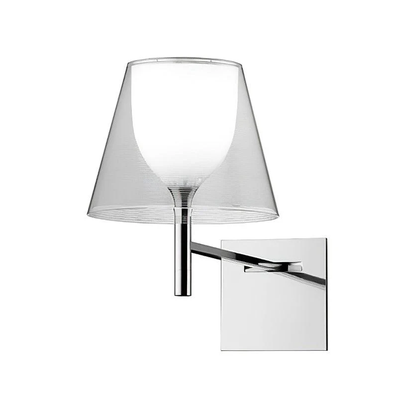 Orsore Chrome Prism Fabric Wall Lamp - Image 2