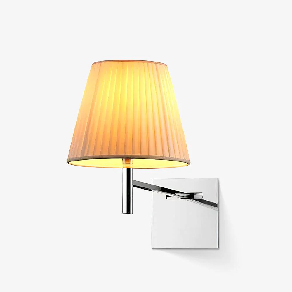 Orsore Chrome Prism Fabric Wall Lamp - Image 24