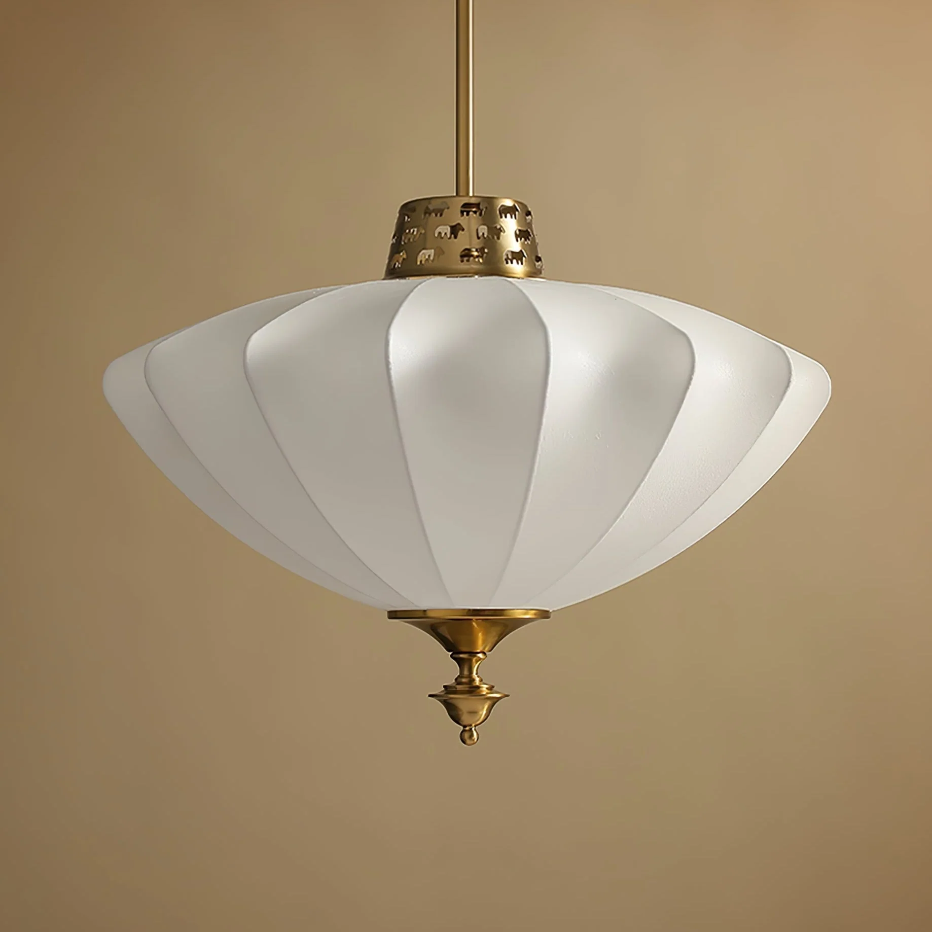 Ortalara Elegance Vintage Bloom Silk Pendant Lamp - Image 11