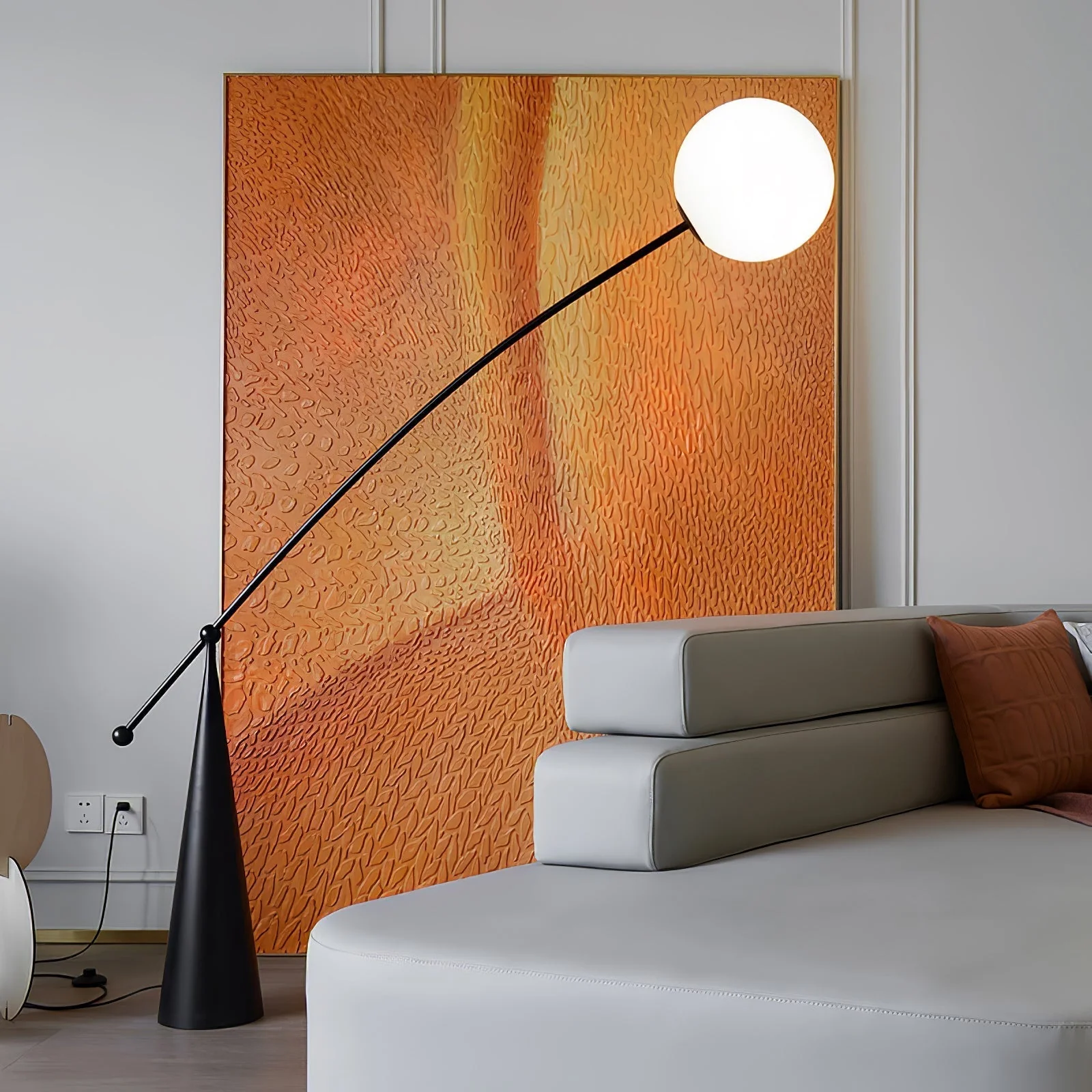 Ortalil Modern Arc Floor Lamp - Image 4