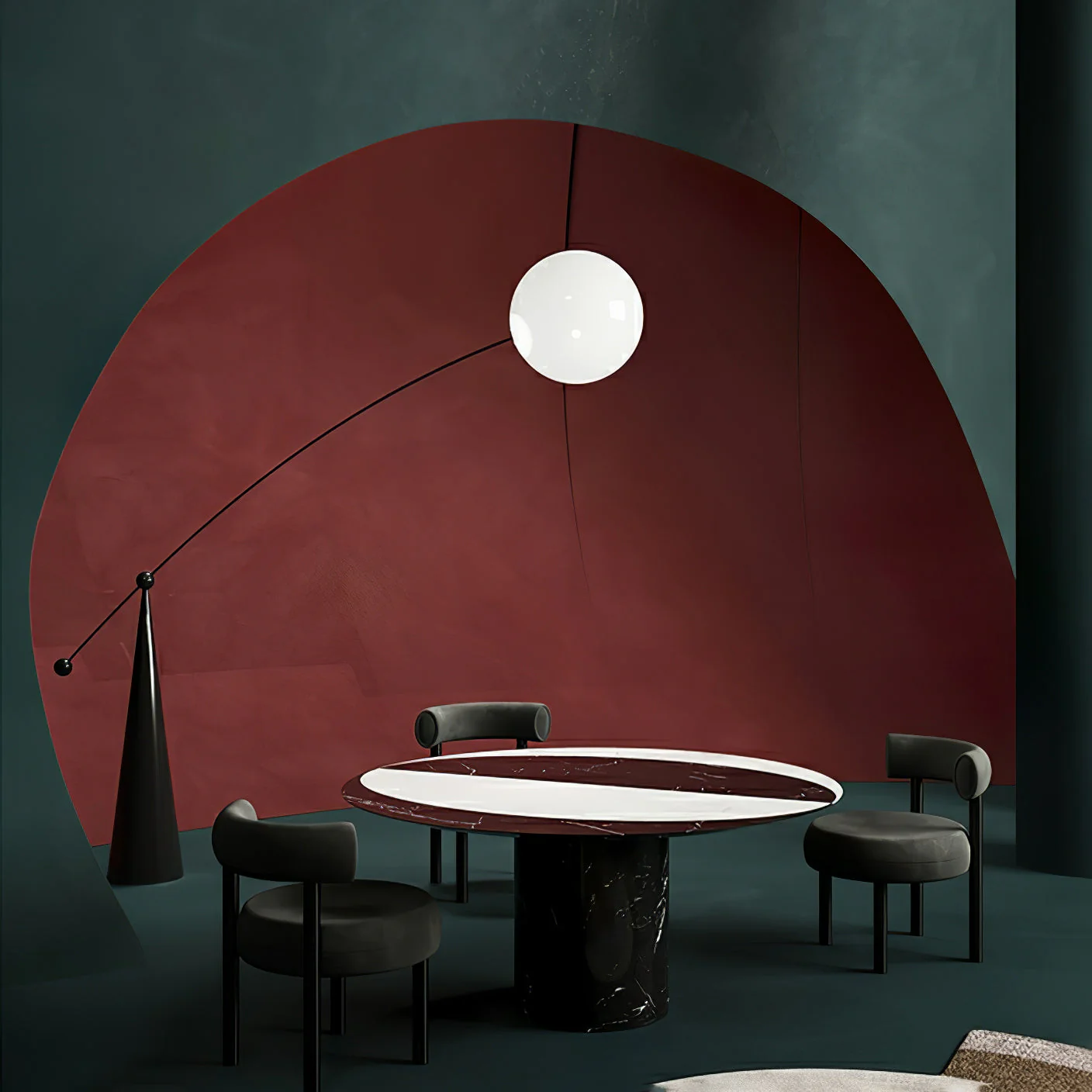 Ortalil Modern Arc Floor Lamp - Image 43