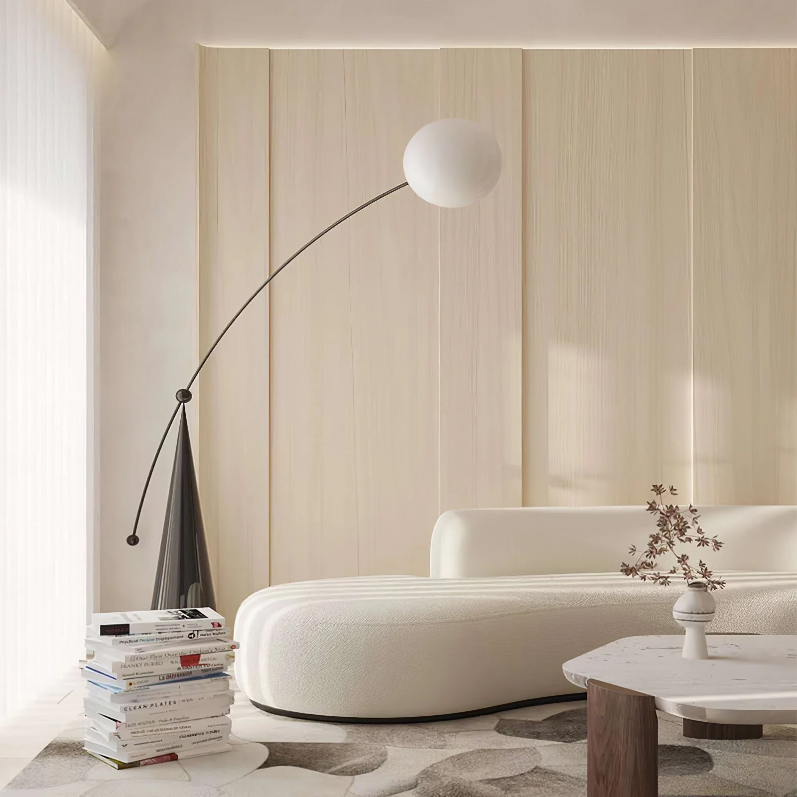 Ortalil Modern Arc Floor Lamp - Image 46