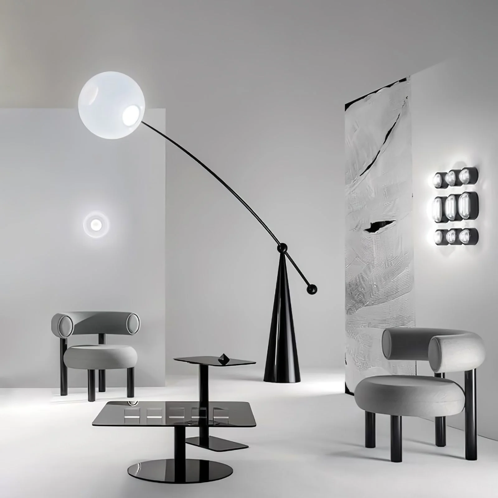 Ortalil Modern Arc Floor Lamp - Image 55