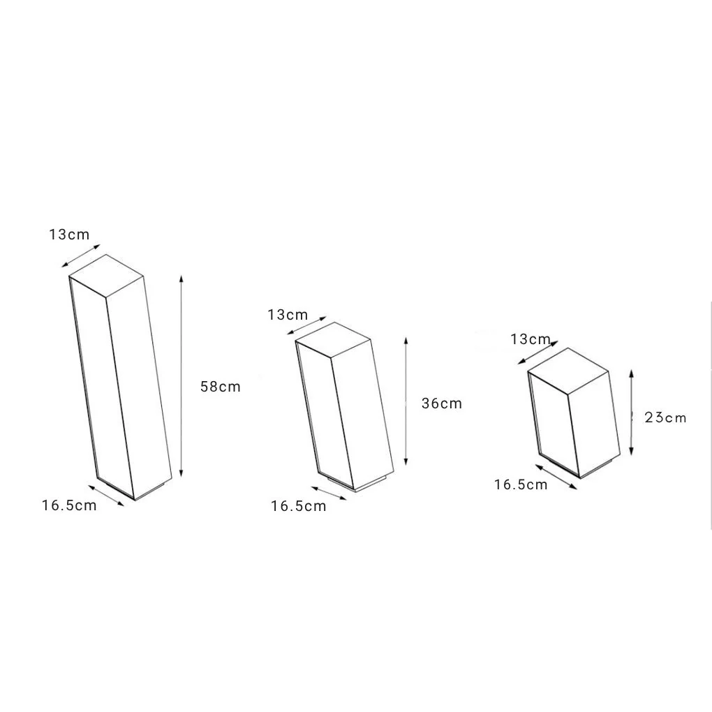 Orv Artistic Cuboid Inclined LED Steel Outdoor Lawn Lamp - Image 5