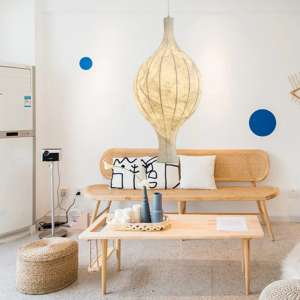 Orvelion Organic Mulberry Silk Pendant Light - Image 5