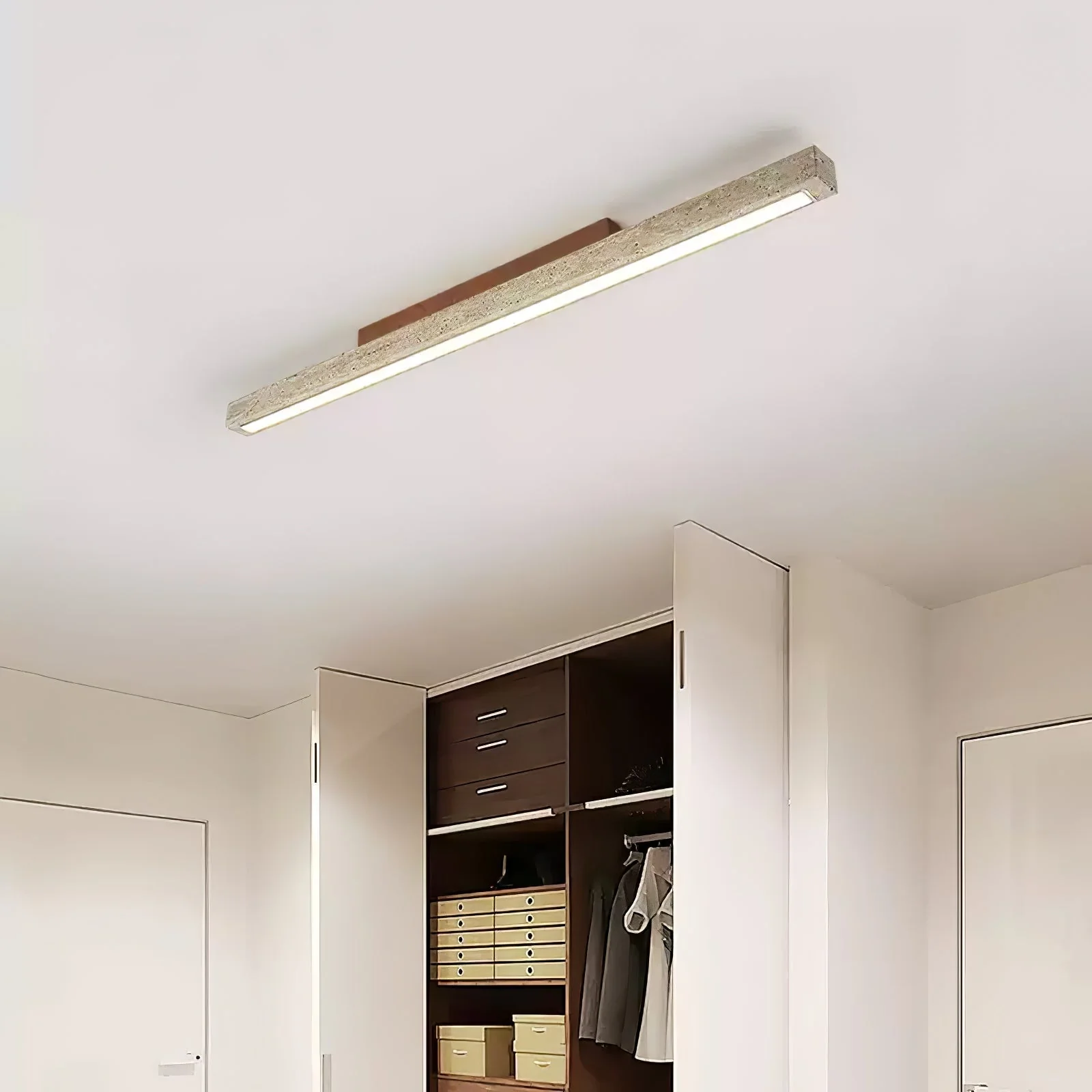 Orvenarae Minimalist Travertine Linear Light - Image 26