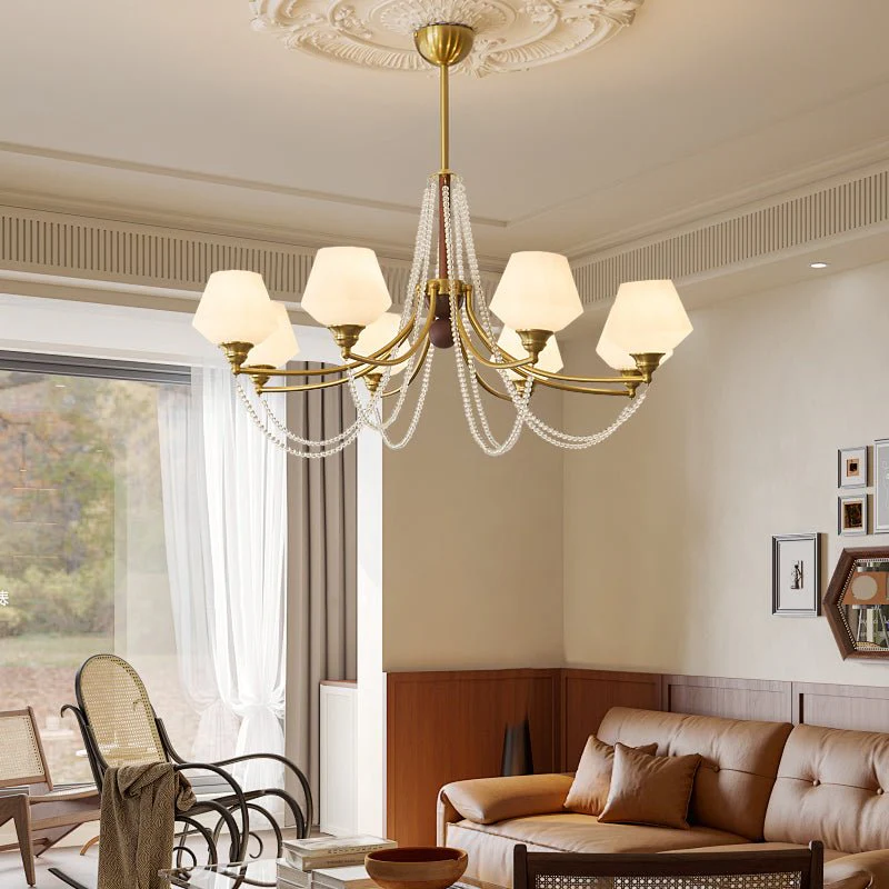Othaus Traditional Elegance Vintage Wood Chandelier - Image 16