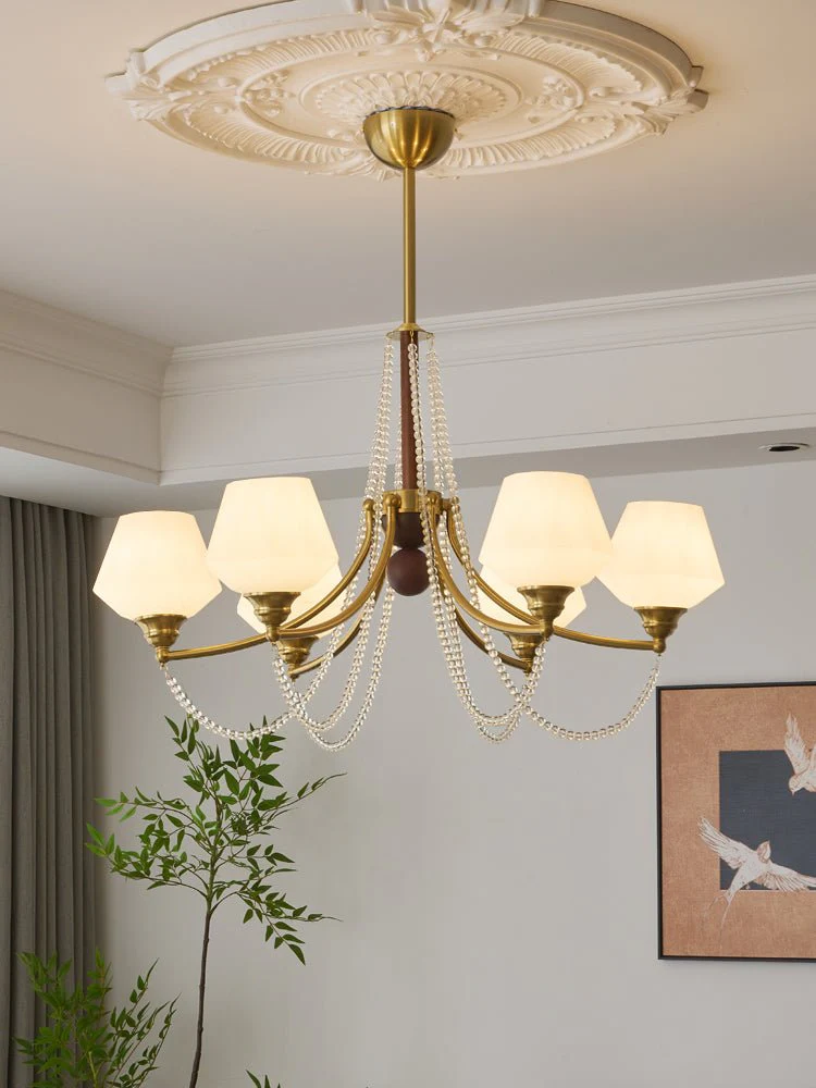 Othaus Traditional Elegance Vintage Wood Chandelier - Image 17