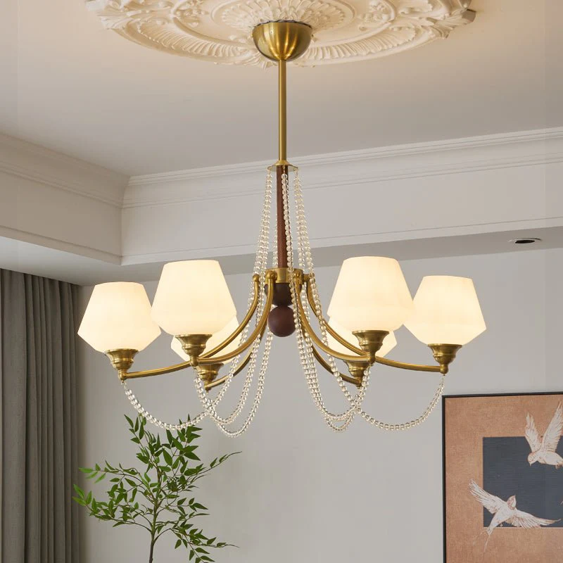 Othaus Traditional Elegance Vintage Wood Chandelier - Image 24