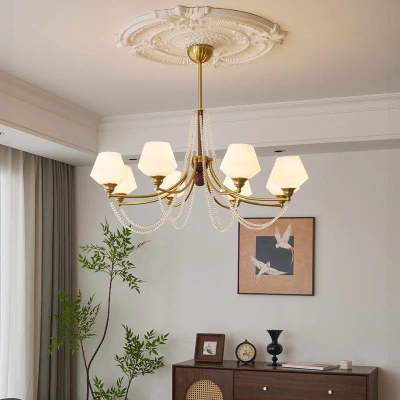 Othaus Traditional Elegance Vintage Wood Chandelier - Image 4