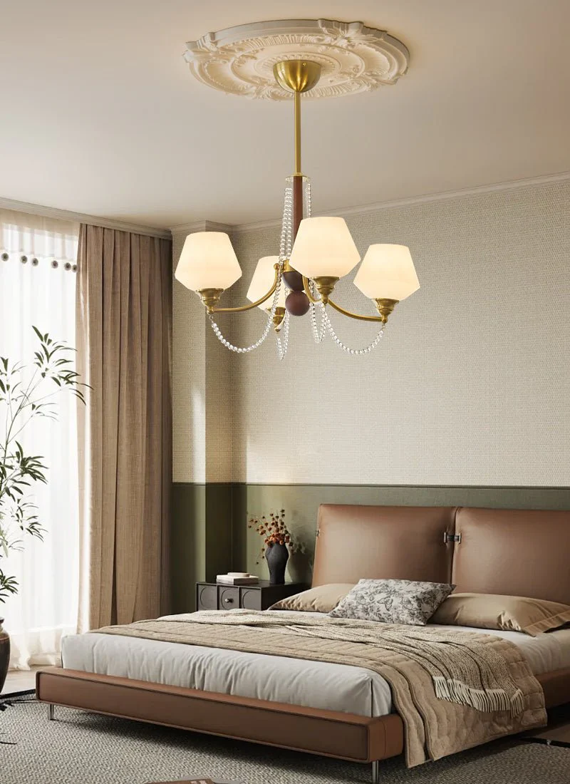 Othaus Traditional Elegance Vintage Wood Chandelier - Image 6