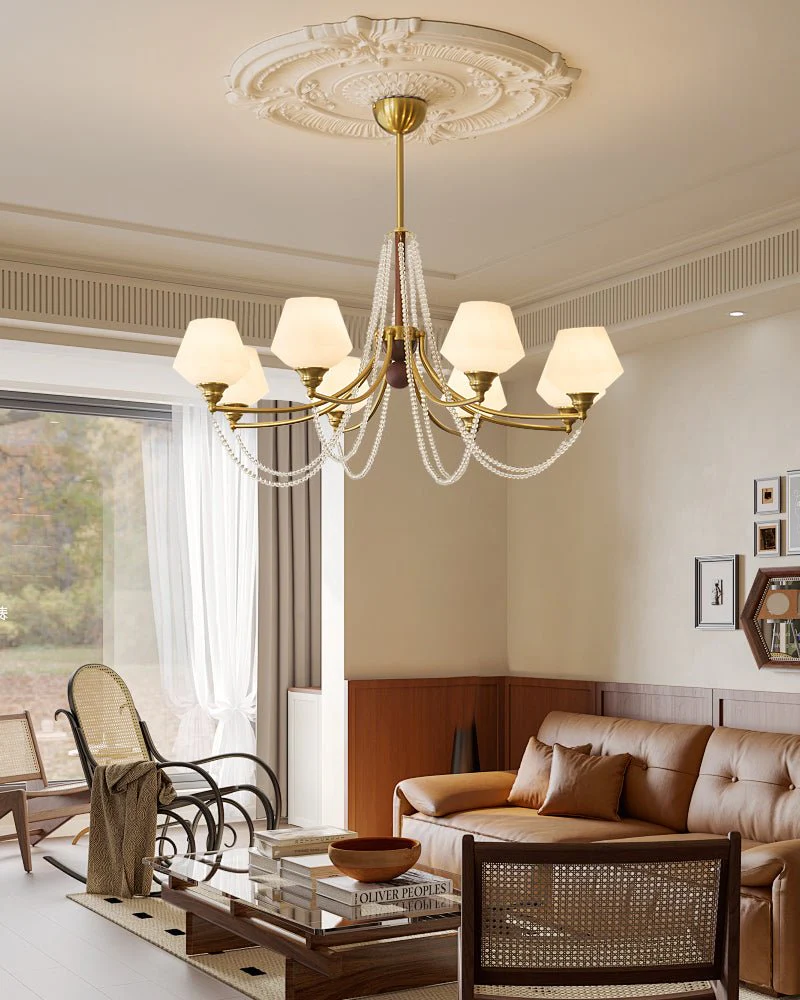Othaus Traditional Elegance Vintage Wood Chandelier - Image 7