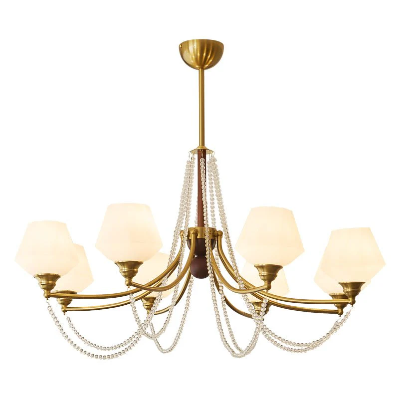 Othaus Traditional Elegance Vintage Wood Chandelier - Image 8