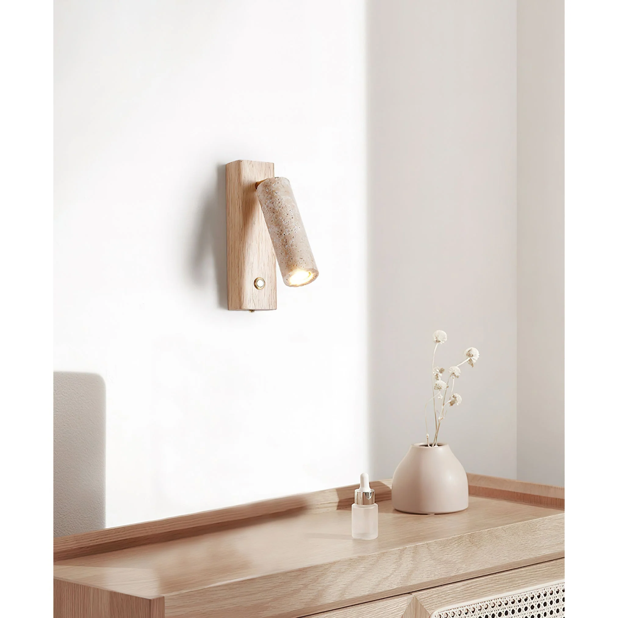 Ouglres Wabi-Sabi Travertine Wall Light - Image 10