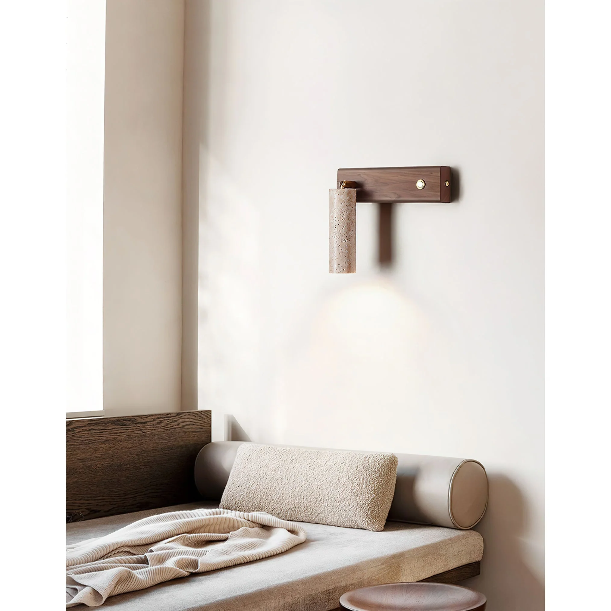 Ouglres Wabi-Sabi Travertine Wall Light - Image 11
