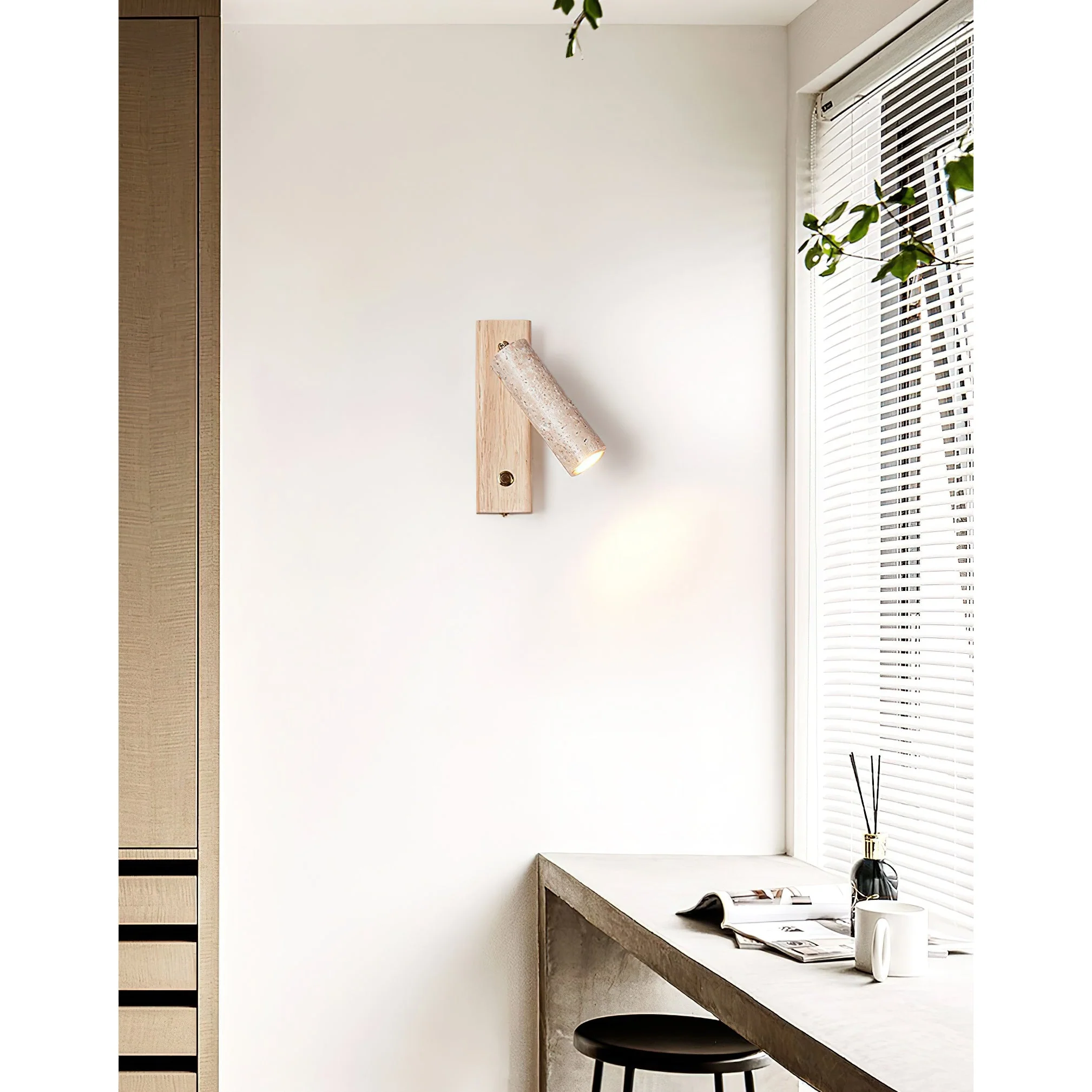 Ouglres Wabi-Sabi Travertine Wall Light - Image 7
