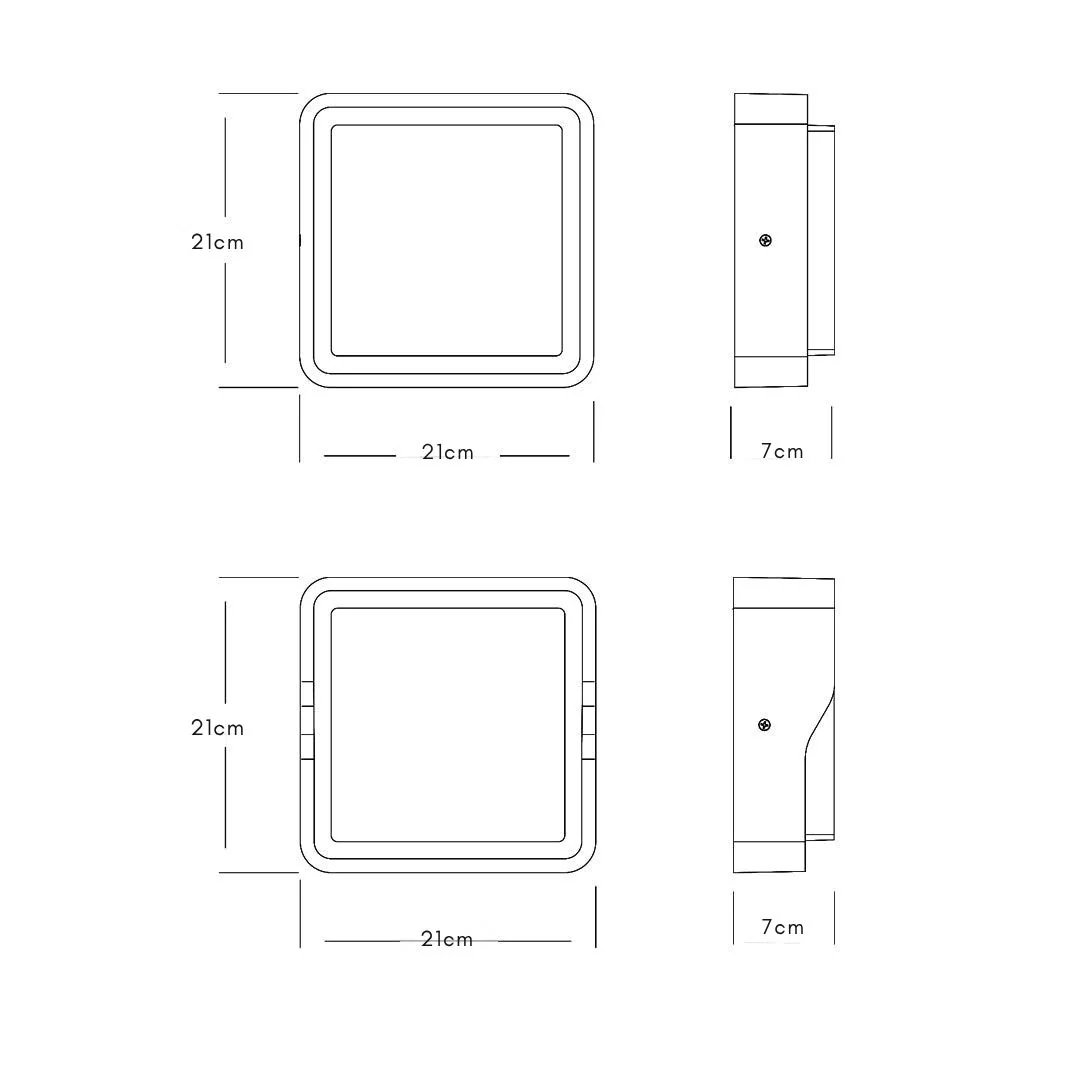 Outdoor Sconces Lighting Fixtures Minimalist Style - Image 2