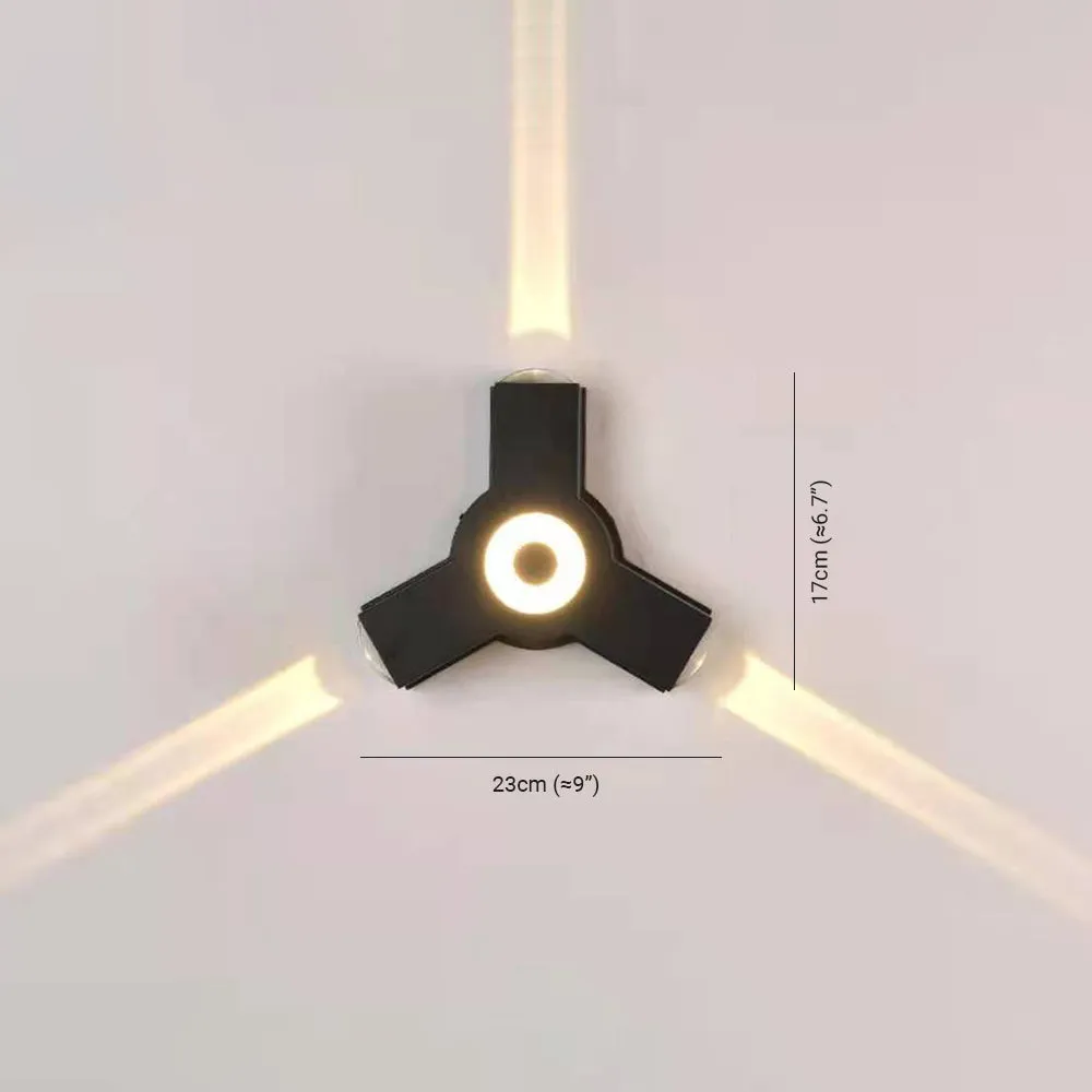 Ovelo Modern Waterproof Minimalist Cross Outdoor Wall Light Garden/Corridor - Image 7
