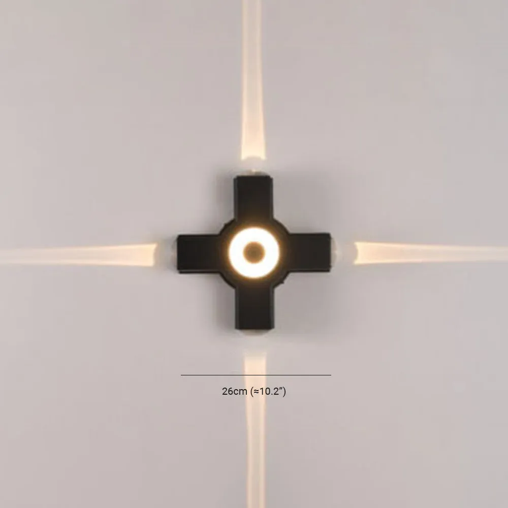 Ovelo Modern Waterproof Minimalist Cross Outdoor Wall Light Garden/Corridor - Image 8