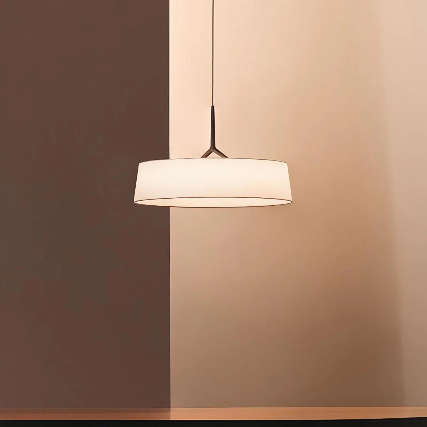 Ovynira Cylindrical Fabric Pendant Light - Image 12