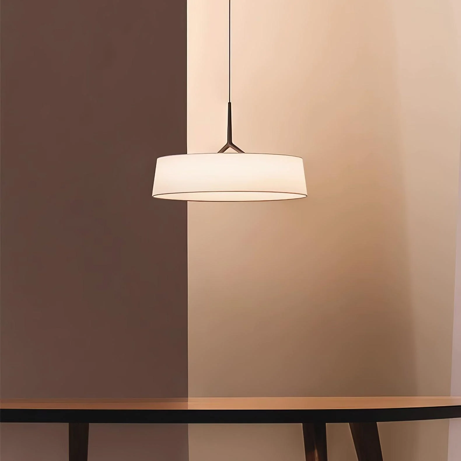 Ovynira Cylindrical Fabric Pendant Light - Image 24