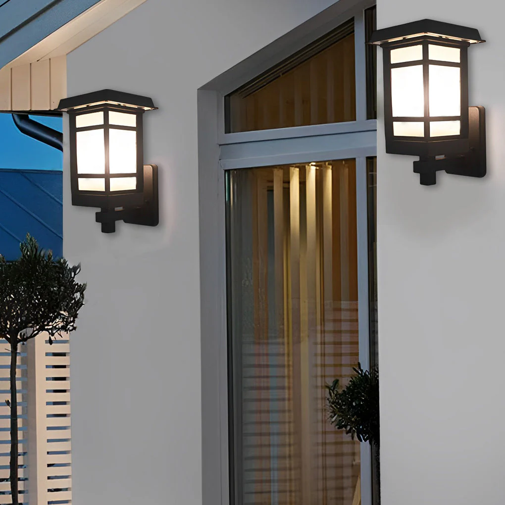 Owner Vintage LED Retro Glass Outdoor Wall Lamp - Image 4