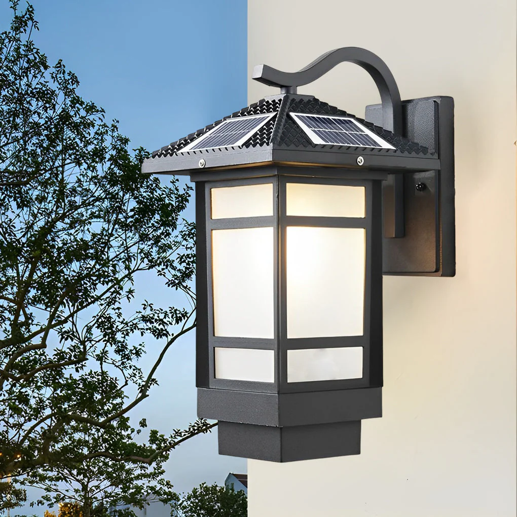 Owner Vintage LED Retro Glass Outdoor Wall Lamp - Image 5